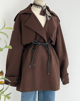 ترانش ترندي مع حزام عالخصر