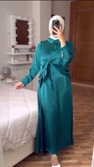 فستان مع حركه عالخصر