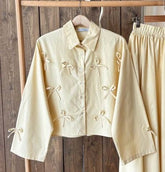 قميص ازرار ببيونات