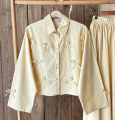 قميص ازرار ببيونات