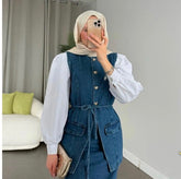 طقم جينز فست وتنورة