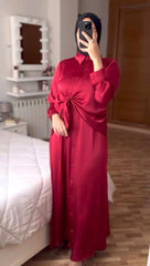 فستان مع حركه عالخصر