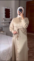 فستان مع حركه عالخصر