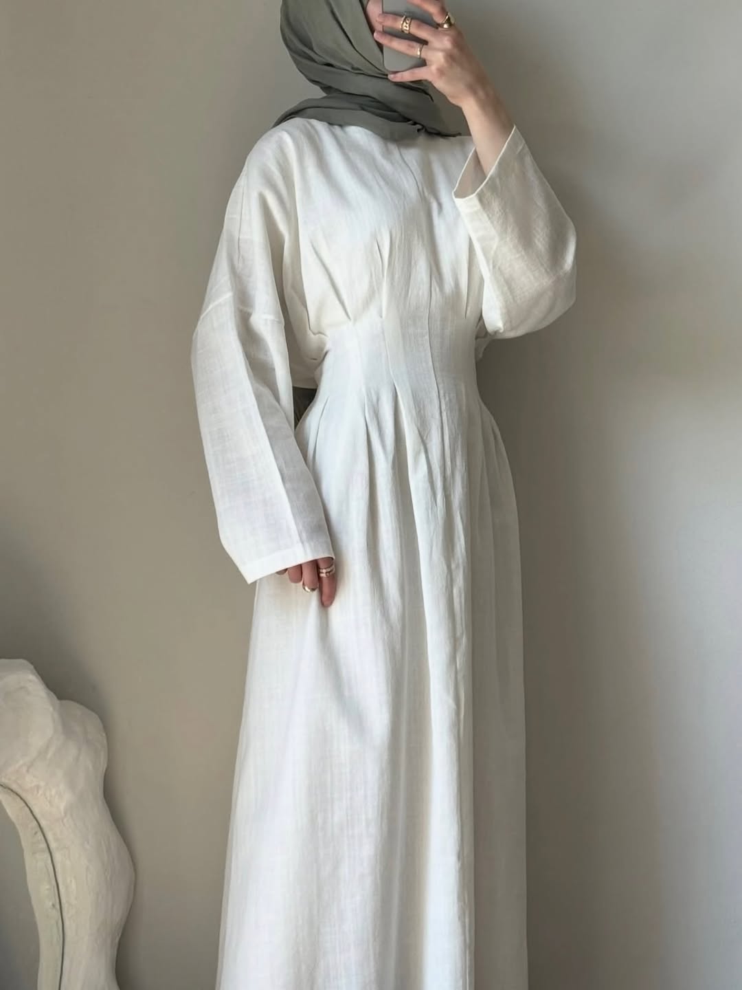فستان بولين مع شدة عالخصر