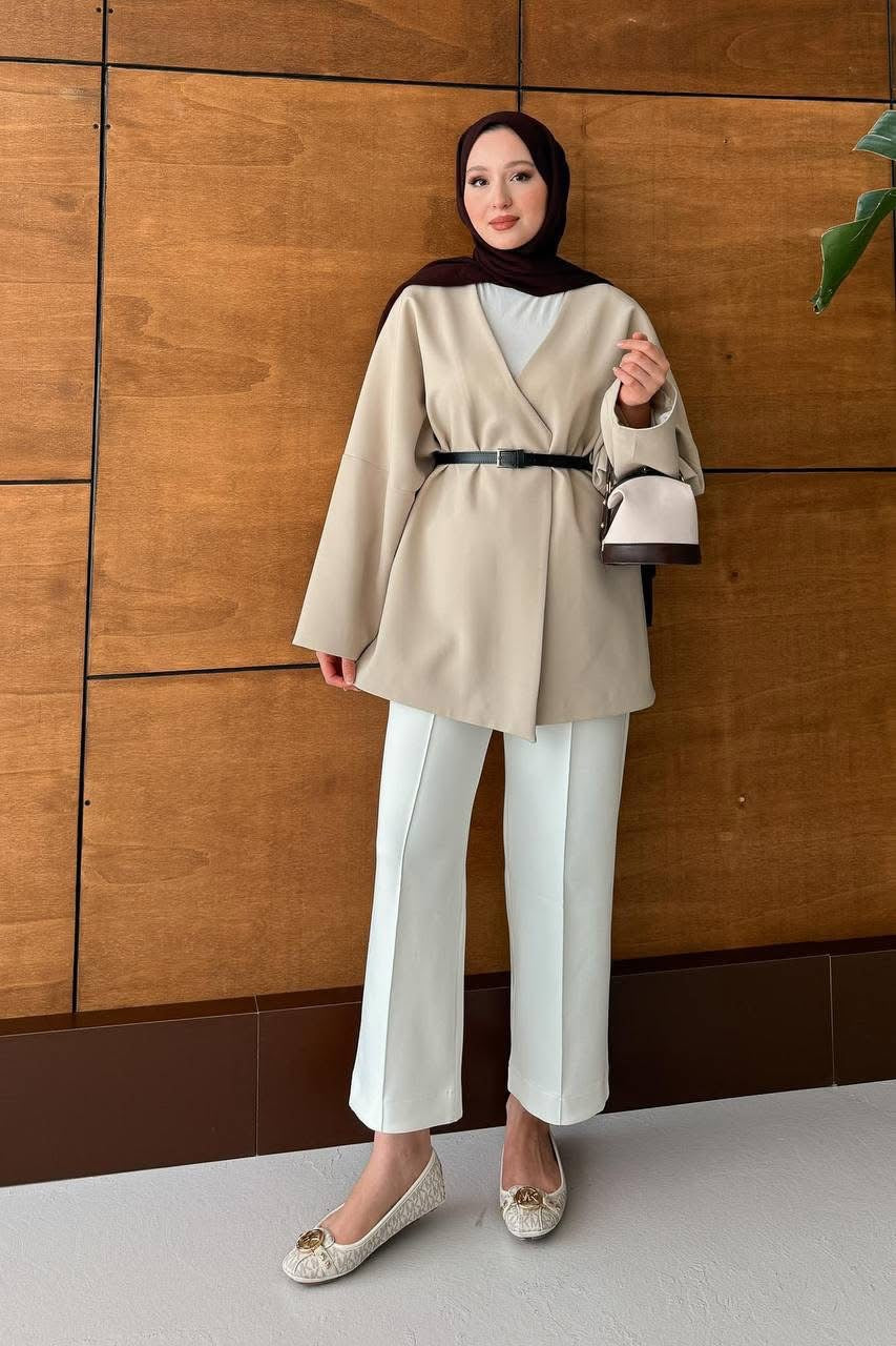 جاكيت ترندي قبة v مميز