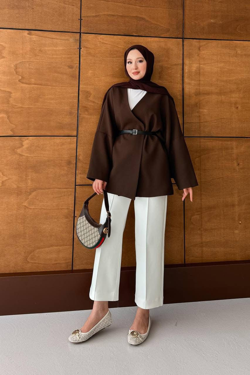 جاكيت ترندي قبة v مميز