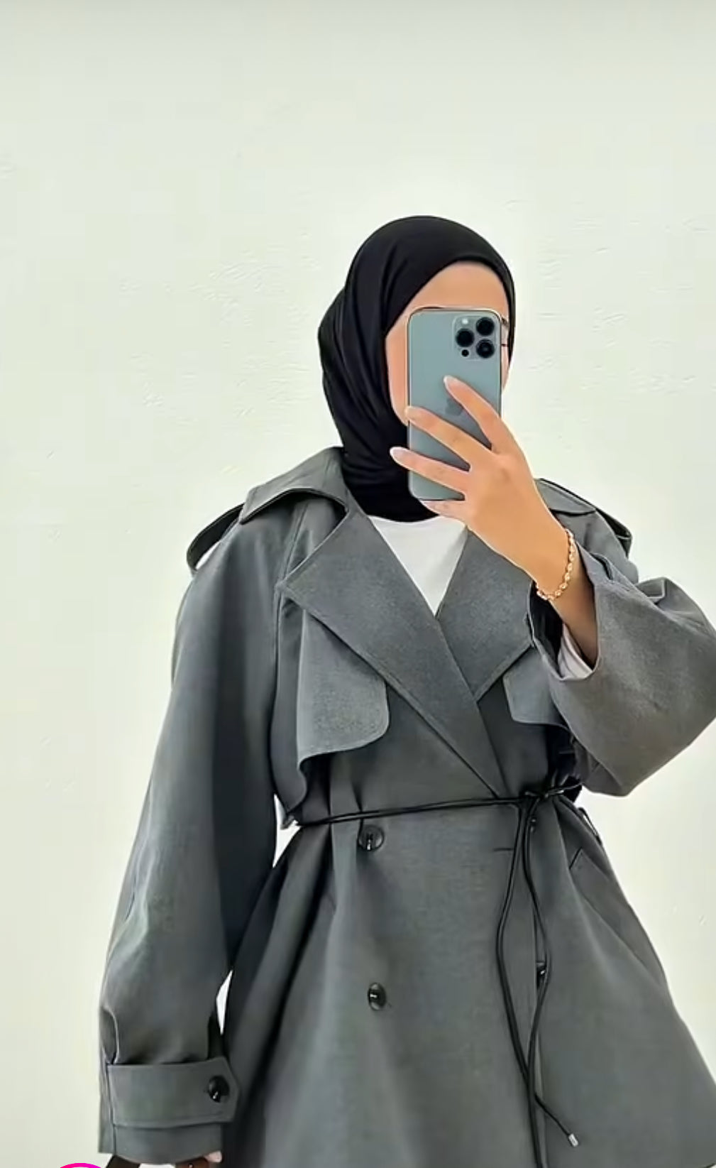 ترانش ترندي مع حزام عالخصر